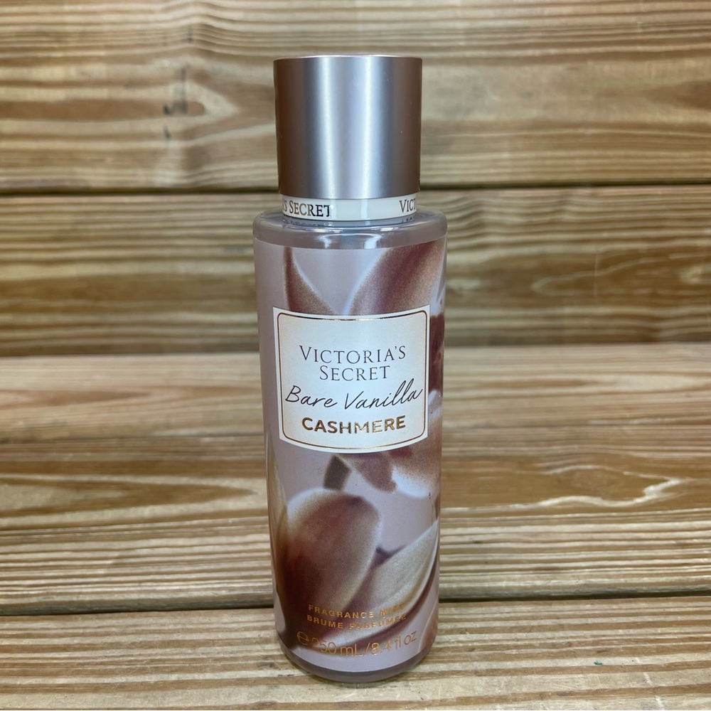 Victoria's Secret Bare Vanilla Cashmere Body Mist - Brown and Cream